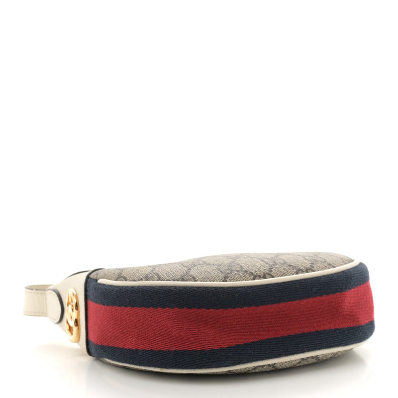 Gg Supreme Textured Dollar Calfskin Web