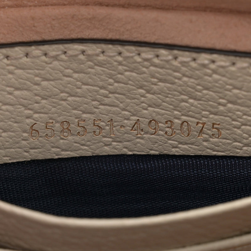 Gg Supreme Textured Dollar Calfskin Web