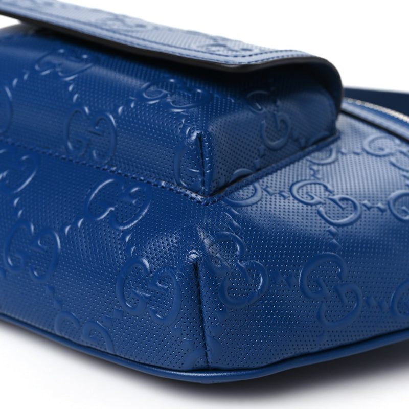 Calfskin Gg Tennis Embossed Pocket Belt