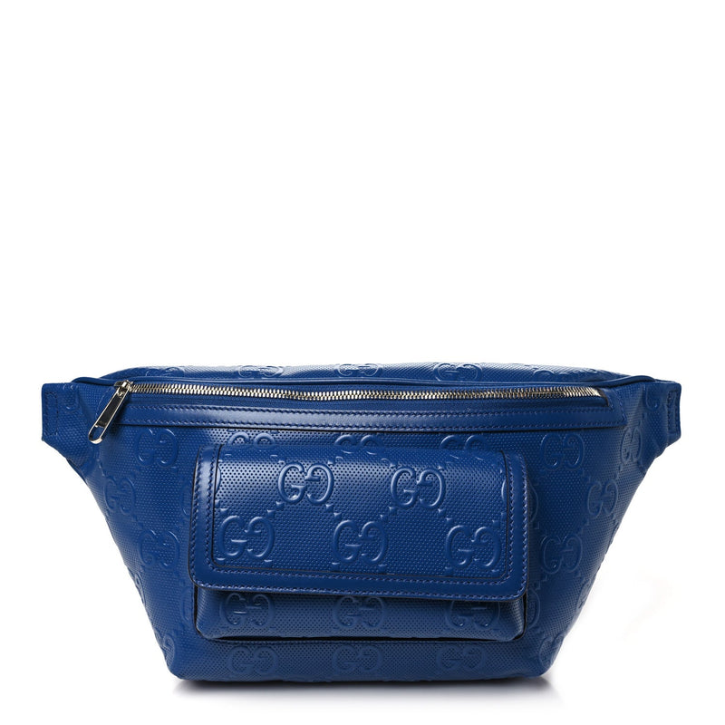 Calfskin Gg Tennis Embossed Pocket Belt