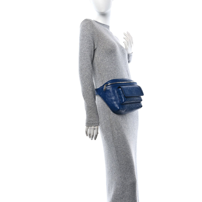 Calfskin Gg Tennis Embossed Pocket Belt