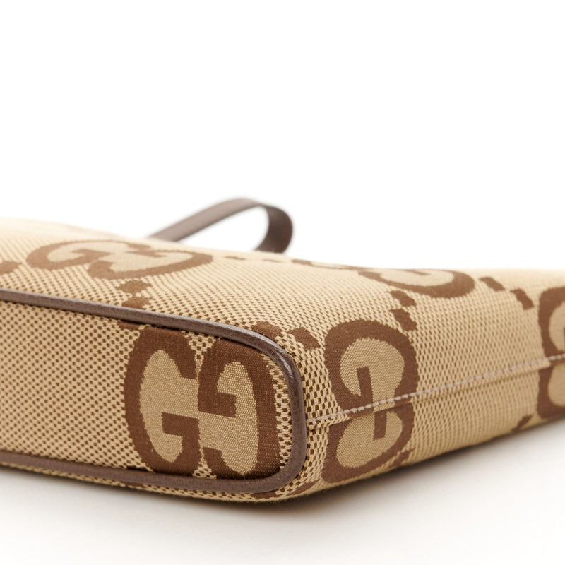 Jumbo Gg Textured Dollar Calfskin Web