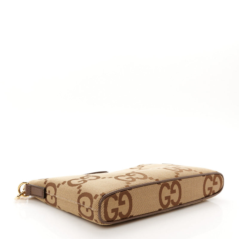 Jumbo Gg Textured Dollar Calfskin Web