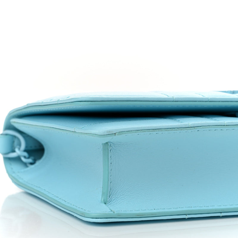 Lambskin Quilted Lola Clutch On Chain