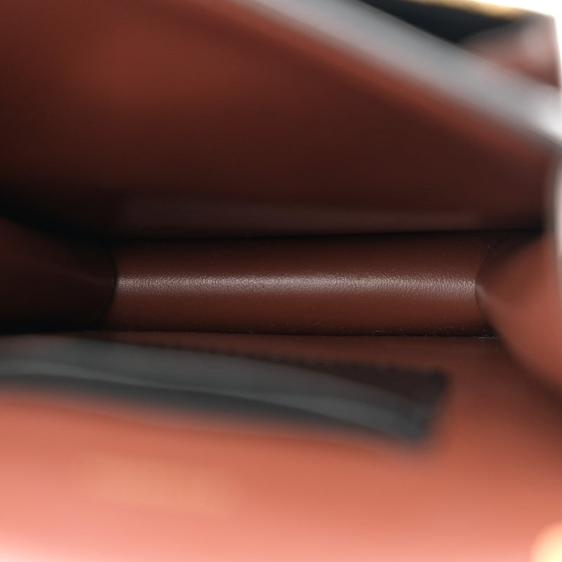 E-Canvas Stripe Robin Bag Bridle Brown