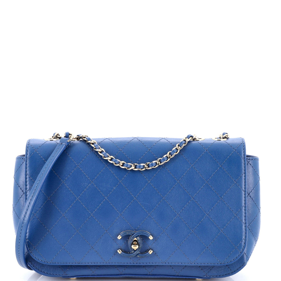 Chanel Covered Cc Flap Bag Stitched