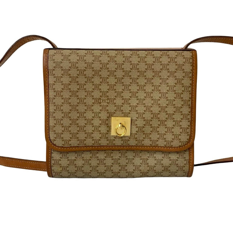 Vintage Saddle Flap Shoulder Bag Macadam