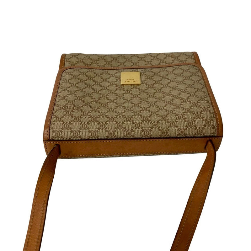 Vintage Saddle Flap Shoulder Bag Macadam