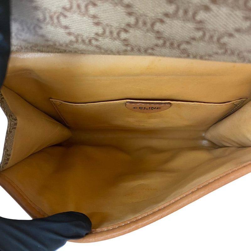 Vintage Saddle Flap Shoulder Bag Macadam