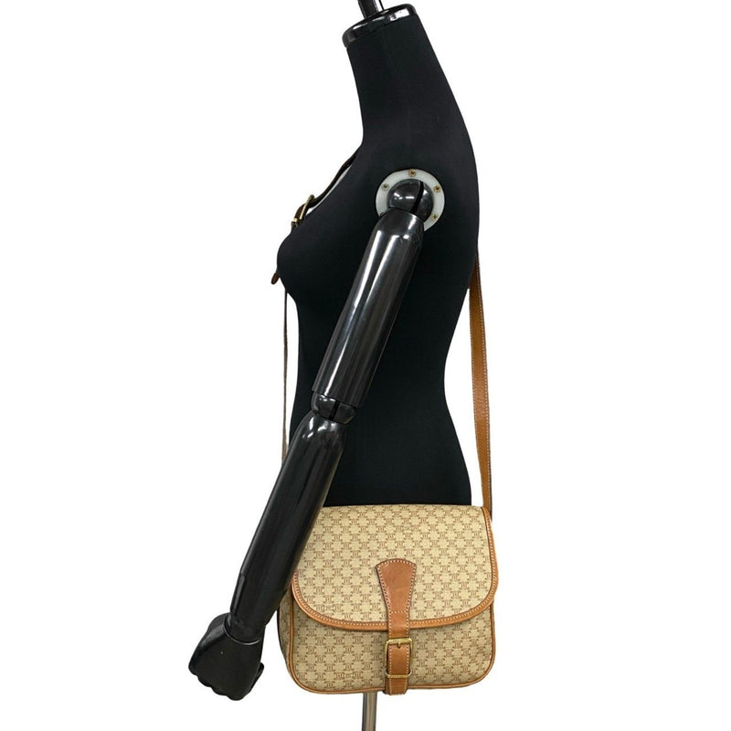 Vintage Saddle Flap Shoulder Bag Macadam