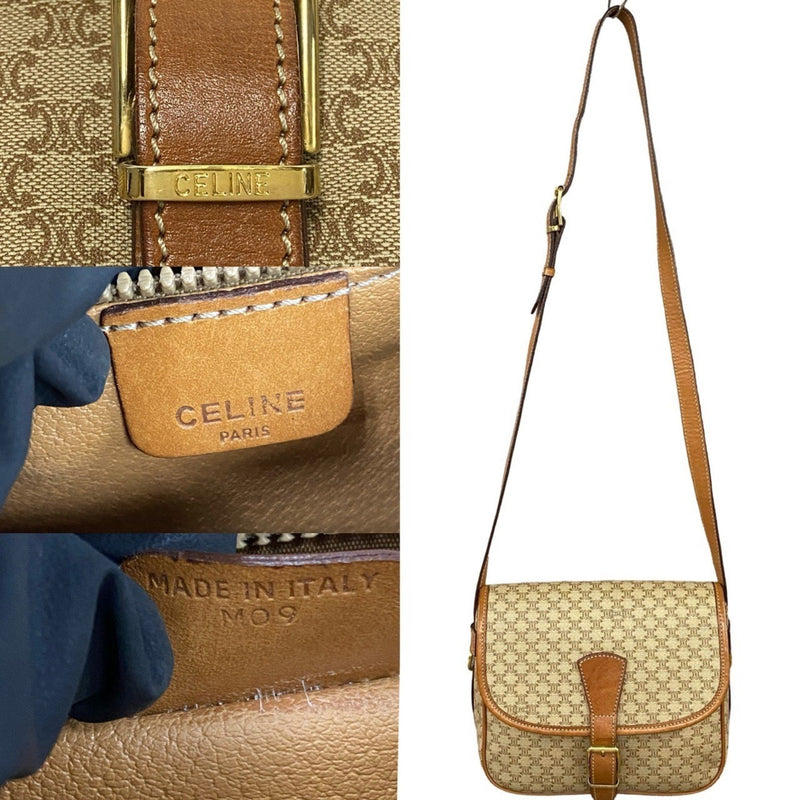 Vintage Saddle Flap Shoulder Bag Macadam