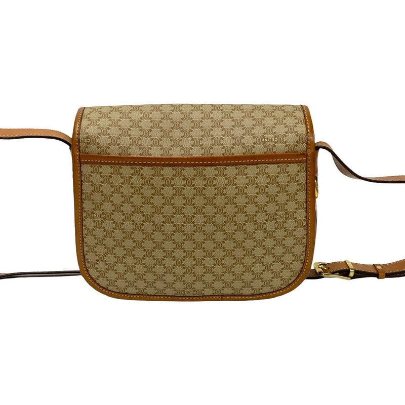 Vintage Saddle Flap Shoulder Bag Macadam