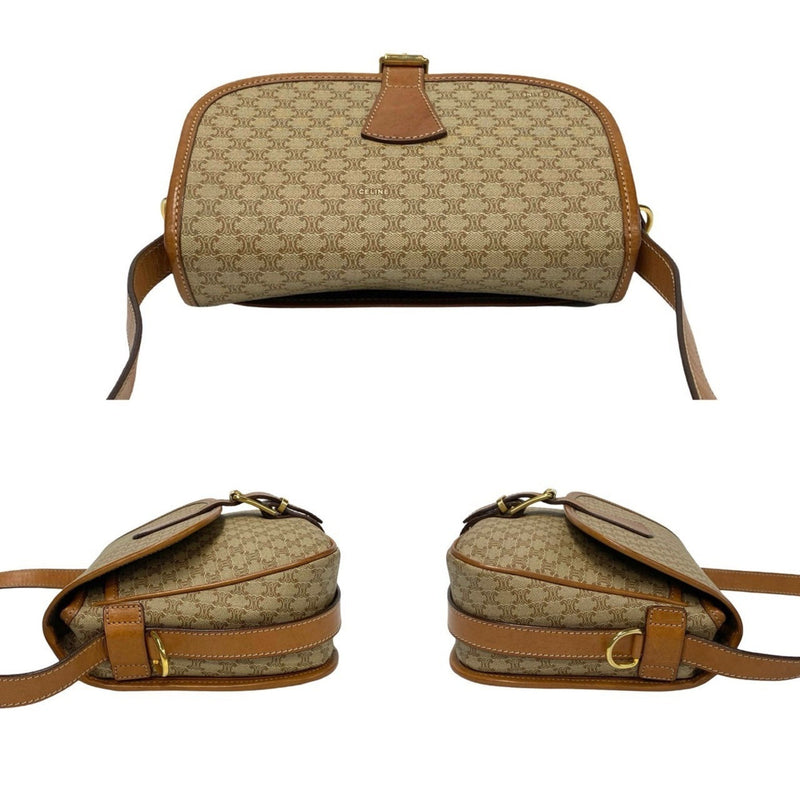 Vintage Saddle Flap Shoulder Bag Macadam