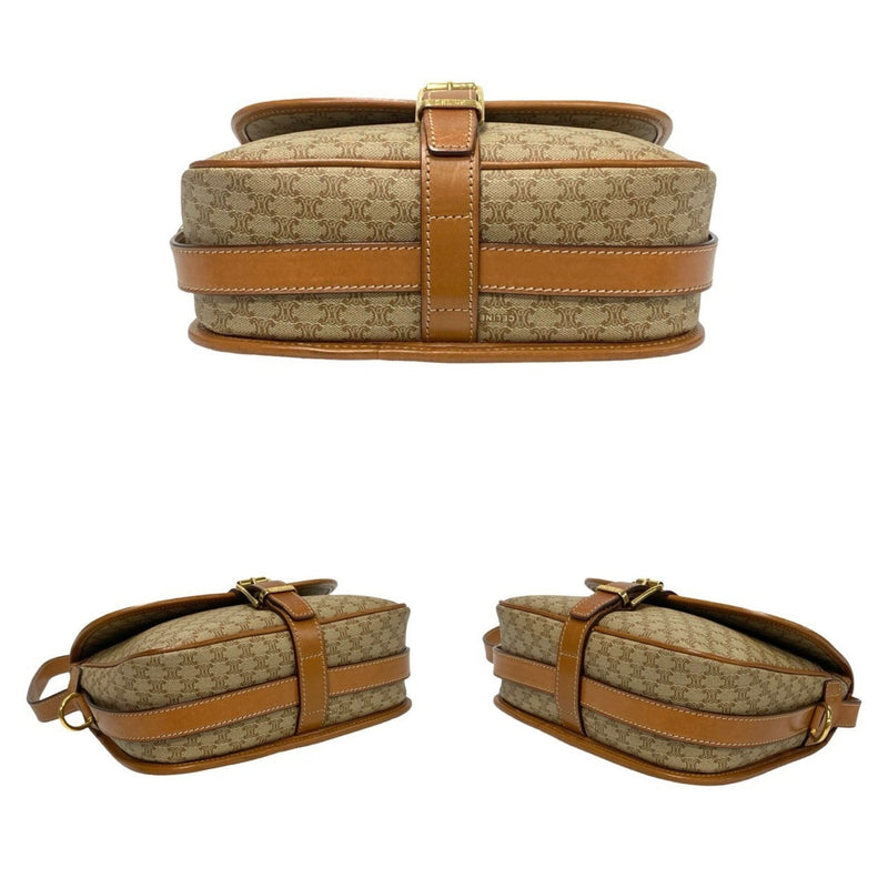 Vintage Saddle Flap Shoulder Bag Macadam