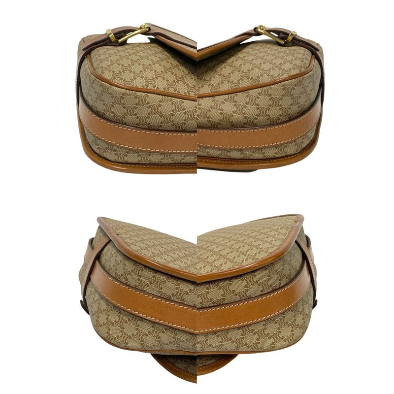 Vintage Saddle Flap Shoulder Bag Macadam