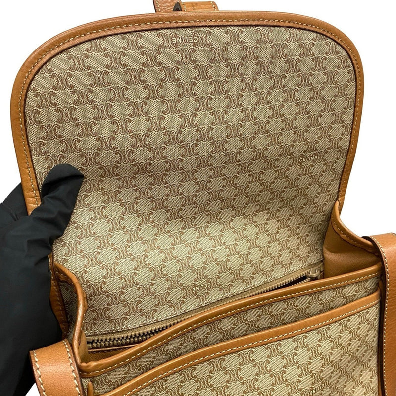 Vintage Saddle Flap Shoulder Bag Macadam