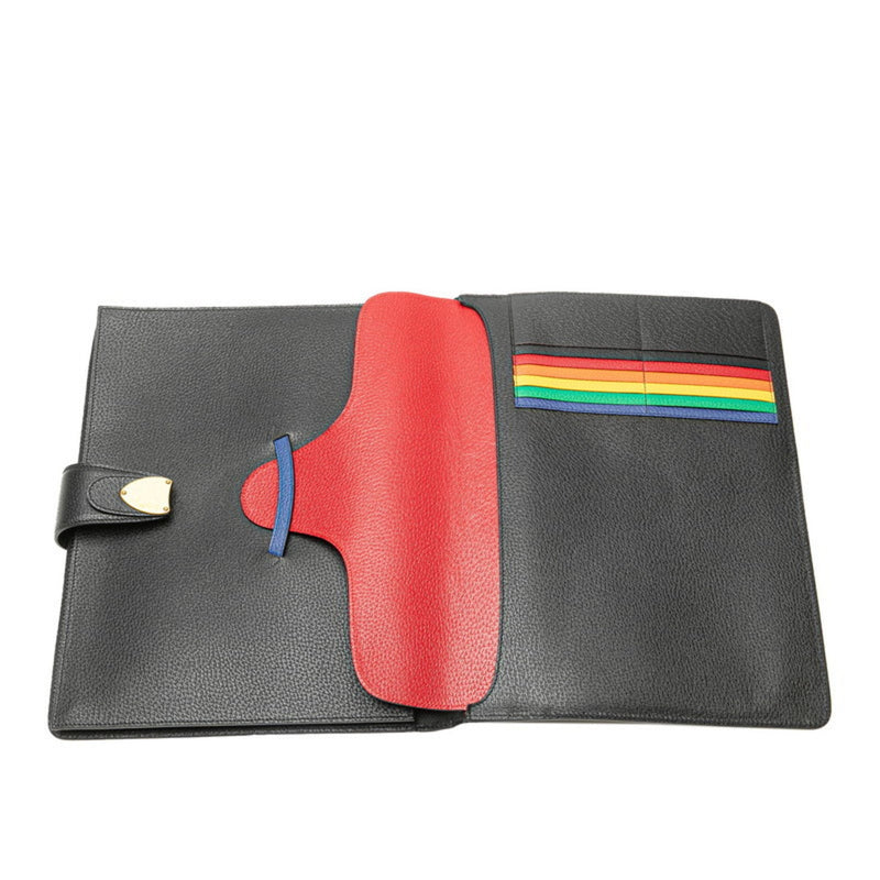 Animalier Lock Flap Briefcase Leather