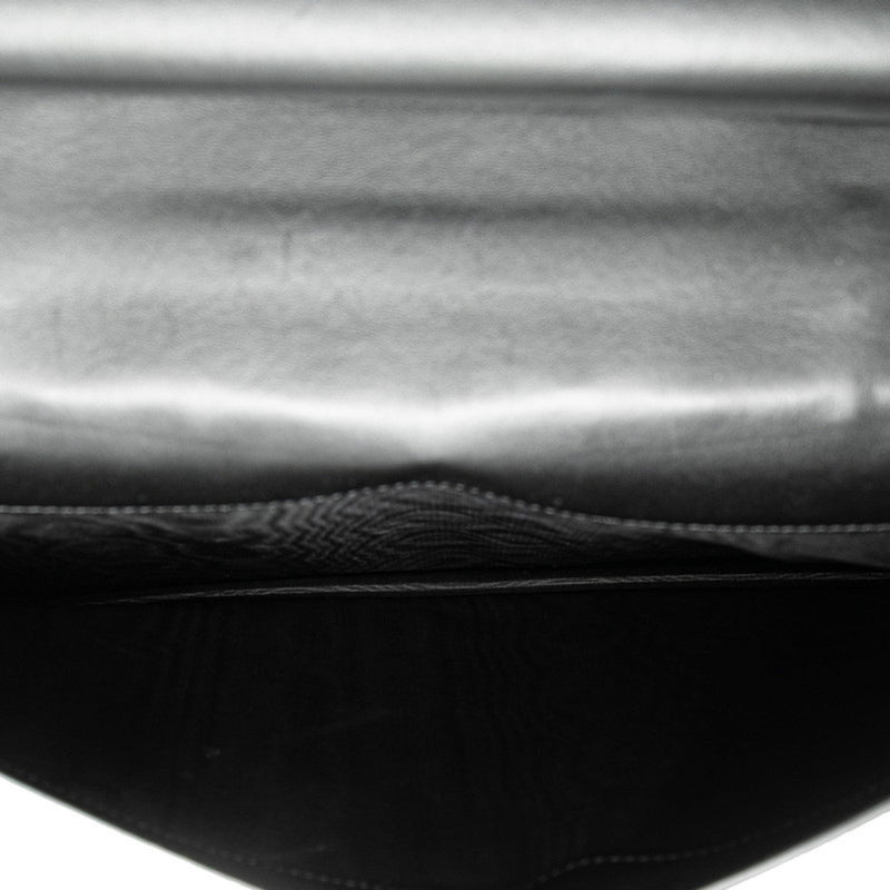 Animalier Lock Flap Briefcase Leather