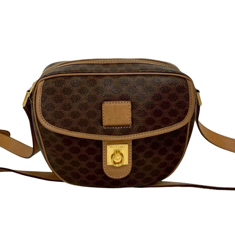 Vintage Saddle Flap Shoulder Bag Macadam