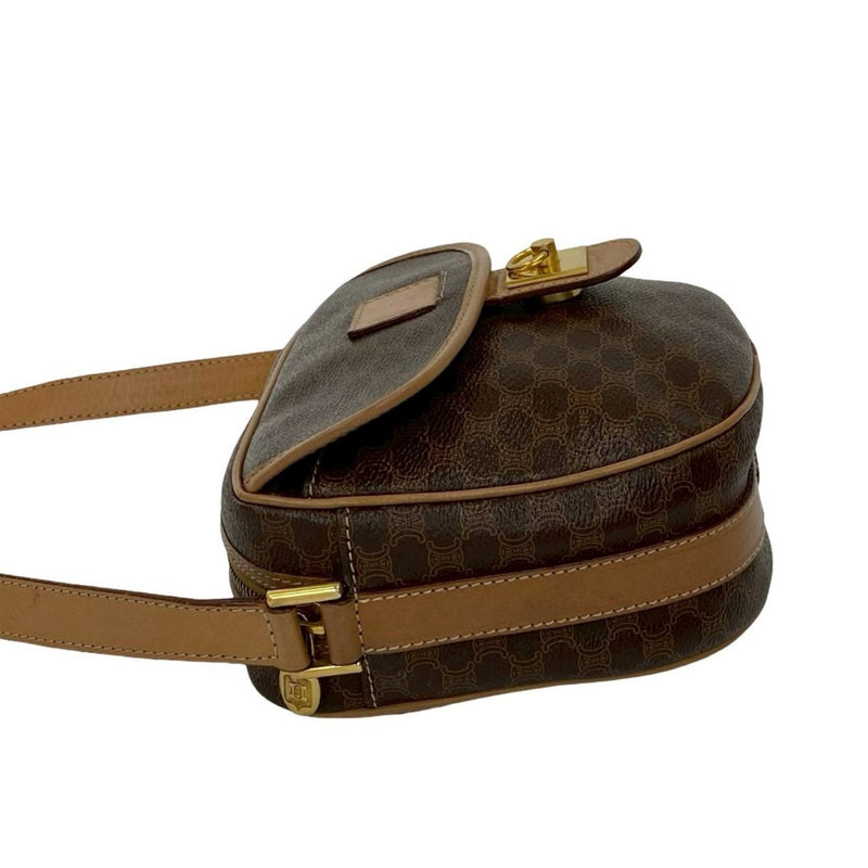 Vintage Saddle Flap Shoulder Bag Macadam