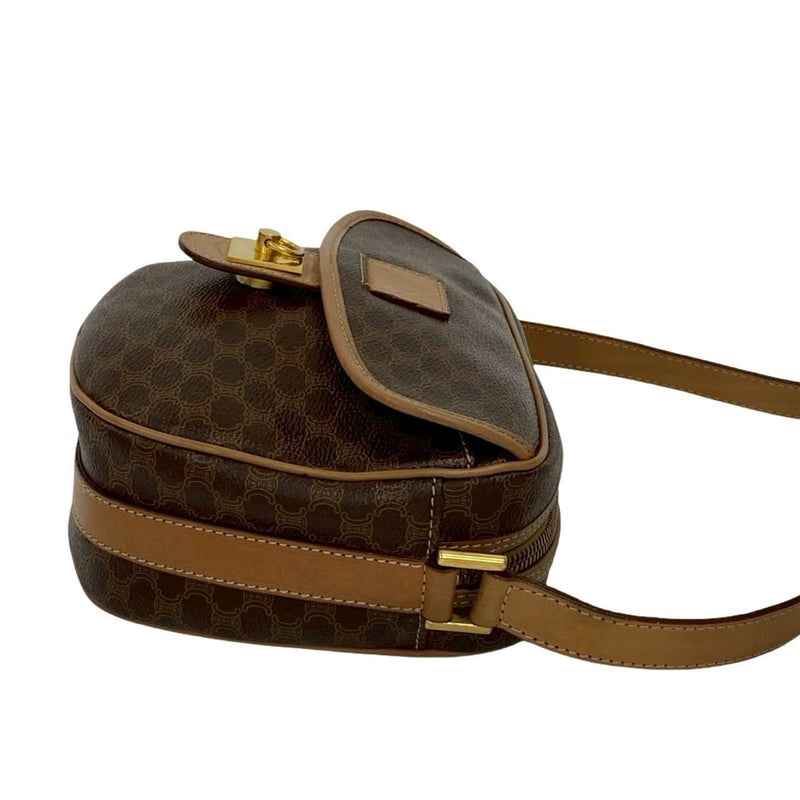 Vintage Saddle Flap Shoulder Bag Macadam