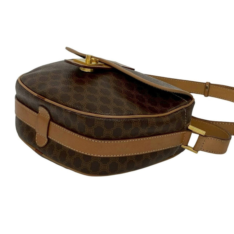 Vintage Saddle Flap Shoulder Bag Macadam