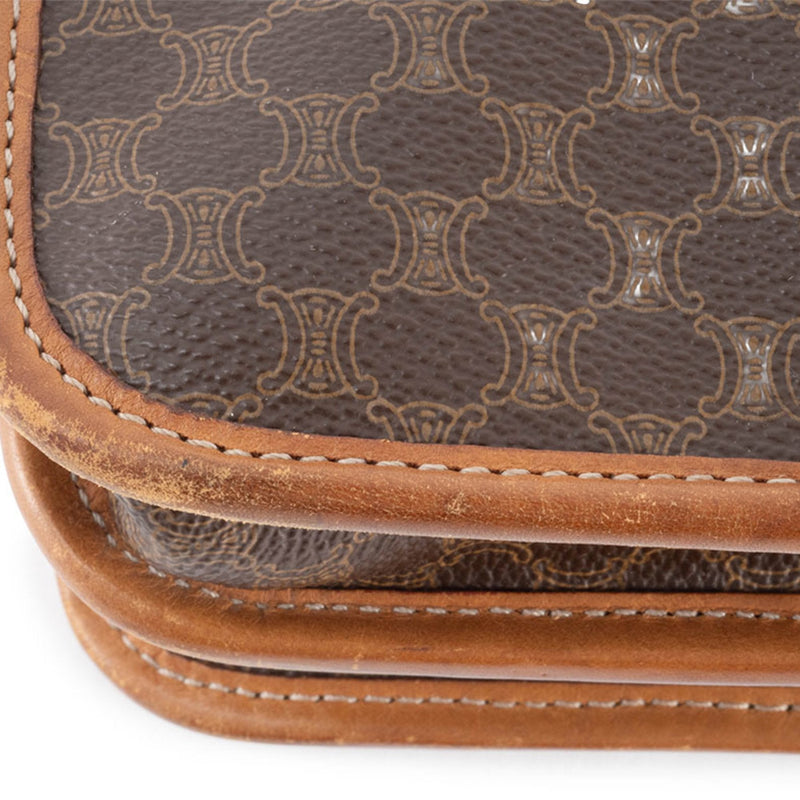 Vintage Saddle Flap Shoulder Bag Macadam