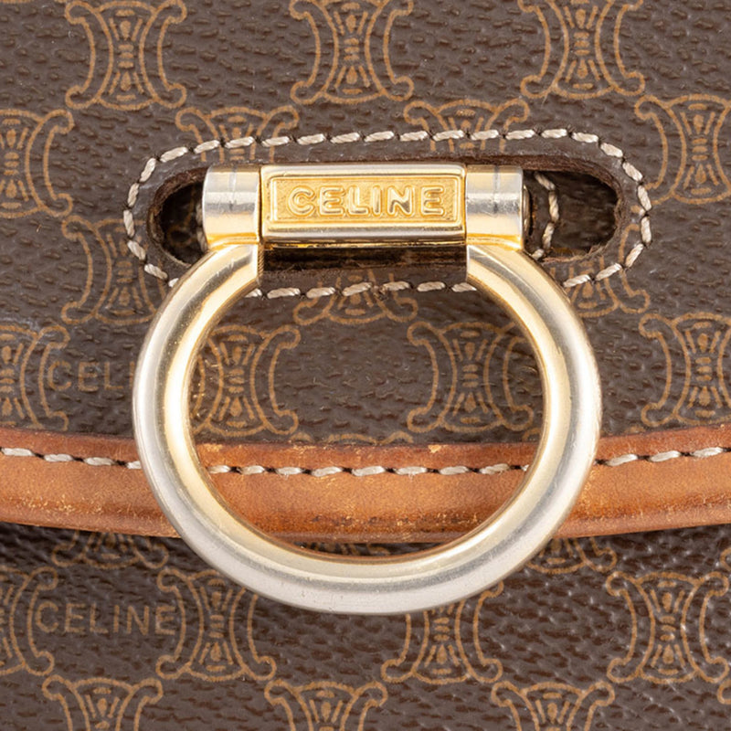 Vintage Saddle Flap Shoulder Bag Macadam