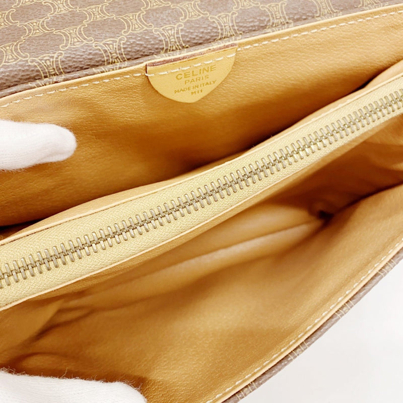 Vintage Saddle Flap Shoulder Bag Macadam