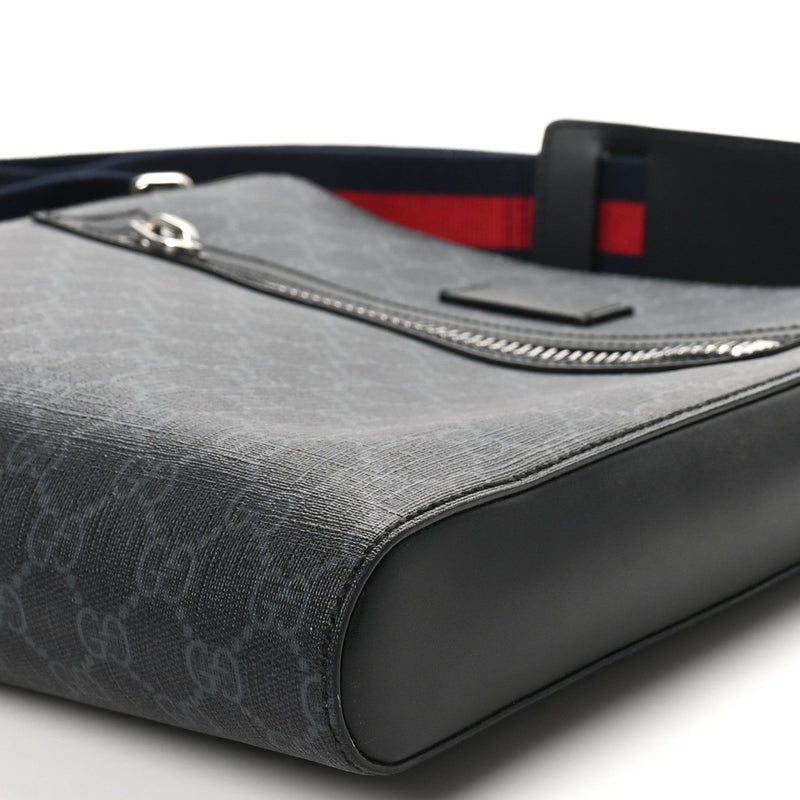 Gg Supreme Appia Calfskin Web Flat