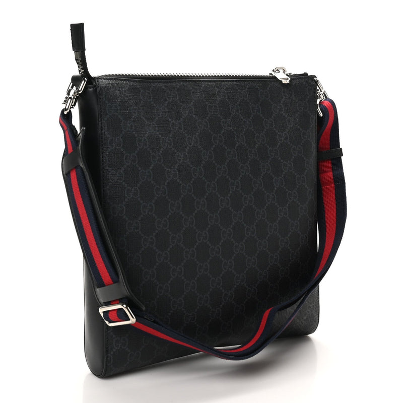 Gg Supreme Appia Calfskin Web Flat