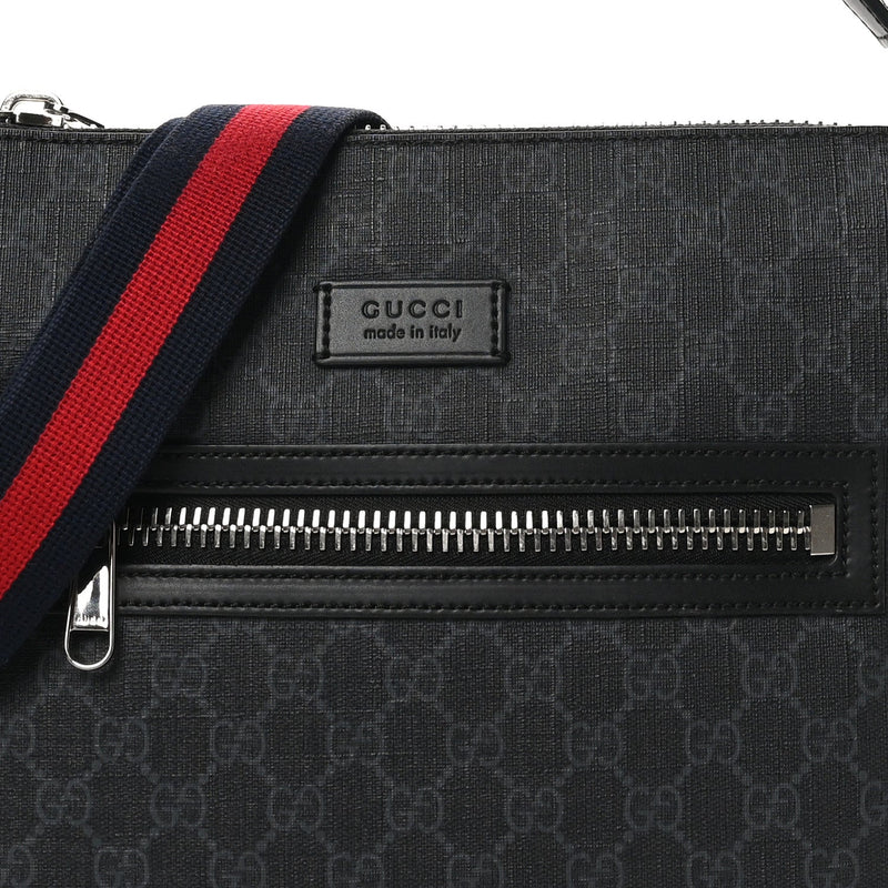 Gg Supreme Appia Calfskin Web Flat