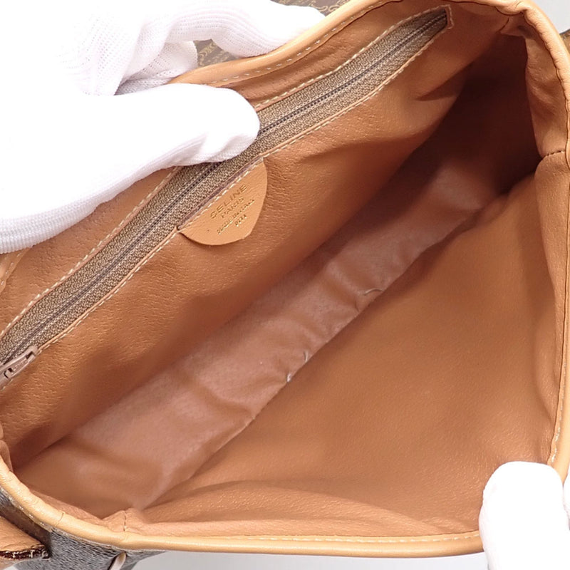 Vintage Saddle Flap Shoulder Bag Macadam