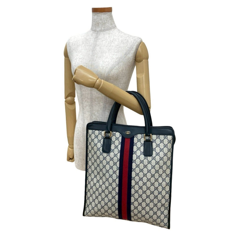 Animalier Web Top Handle Tote Gg Coated