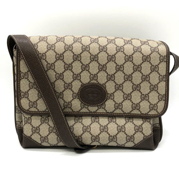 Flap Messenger Bag Gg Coated Canvas