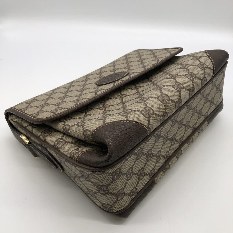 Flap Messenger Bag Gg Coated Canvas