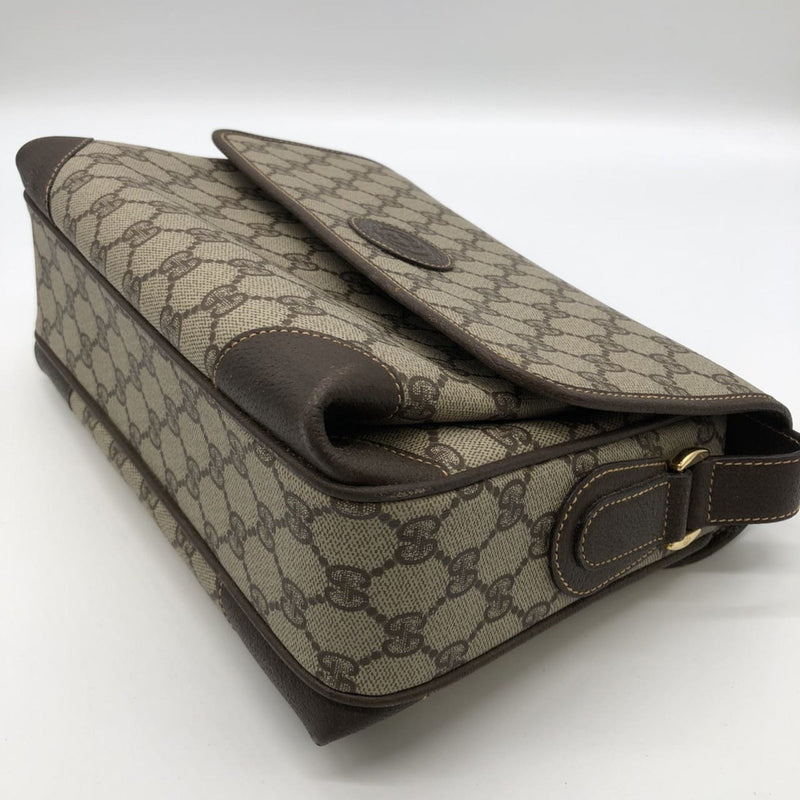 Flap Messenger Bag Gg Coated Canvas