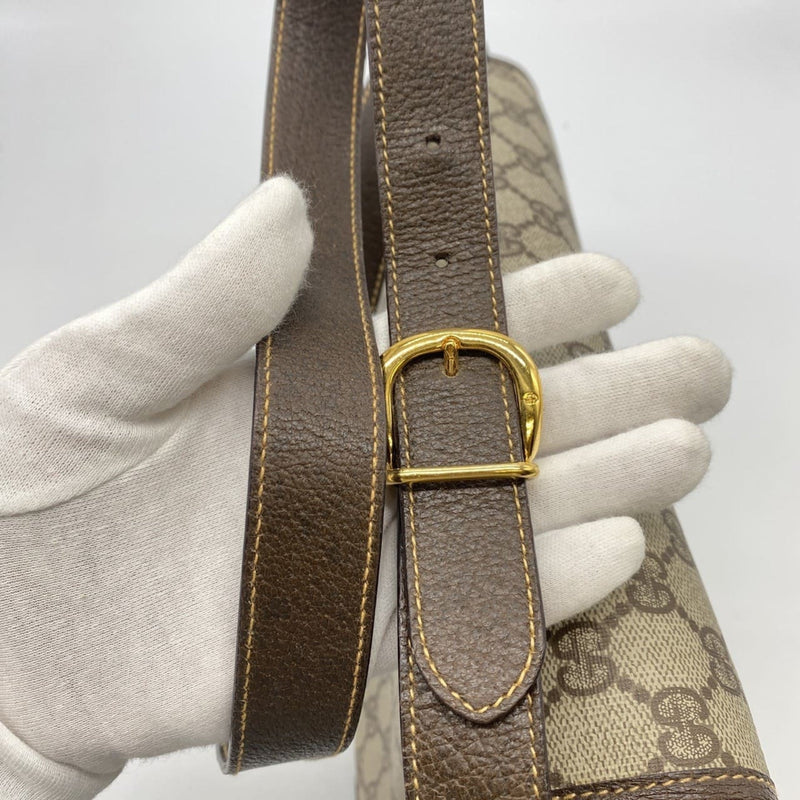 Flap Messenger Bag Gg Coated Canvas