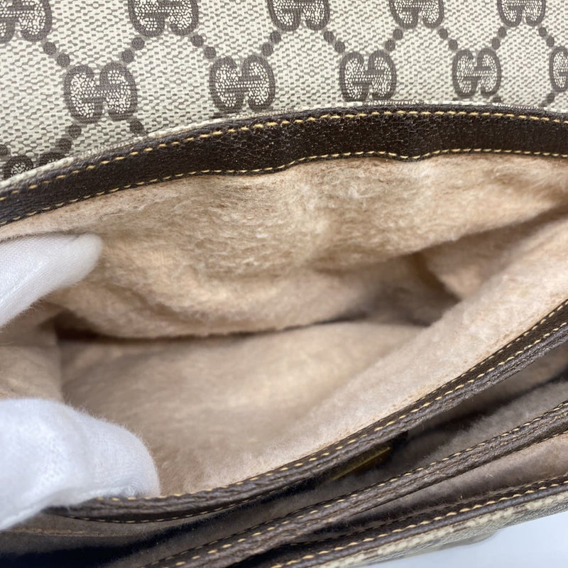 Flap Messenger Bag Gg Coated Canvas