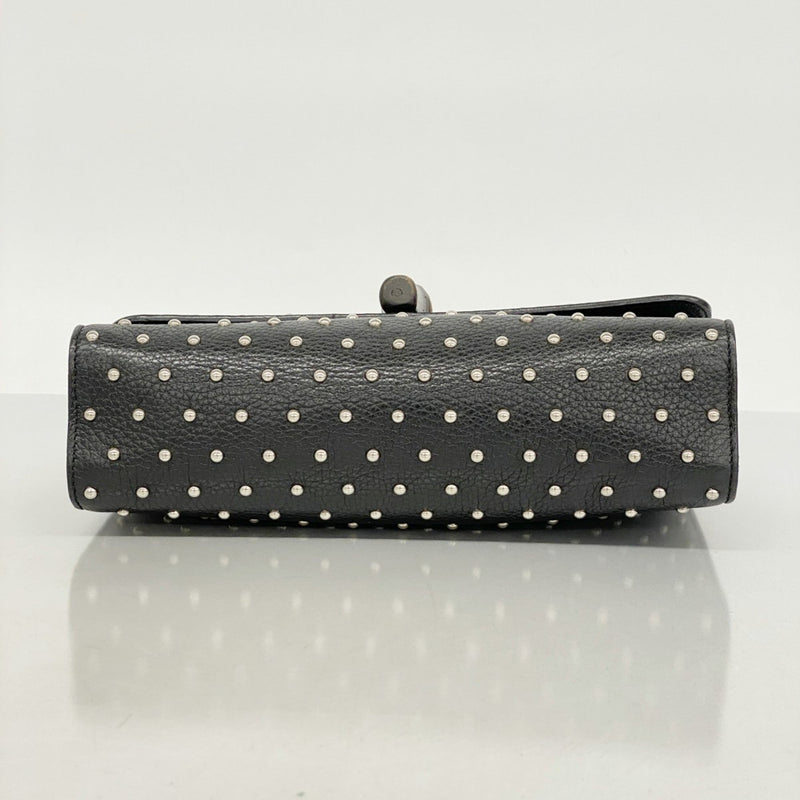 Miss Bamboo Shoulder Bag Studded Leather