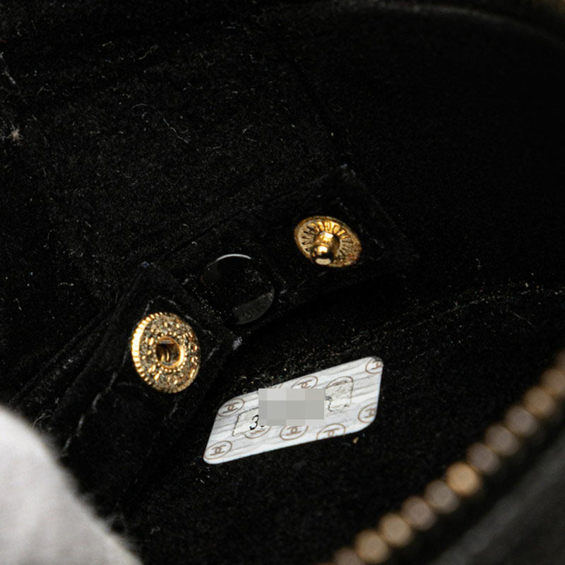 Vintage Timeless Cosmetic Case Caviar