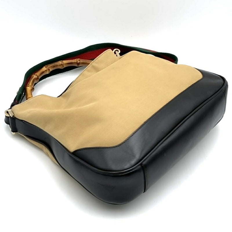 Diana Bamboo Shoulder Bag Leather Medium