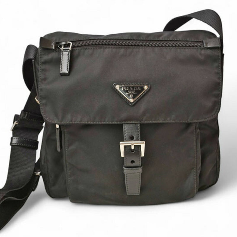 Buckle Messenger Bag Tessuto Small