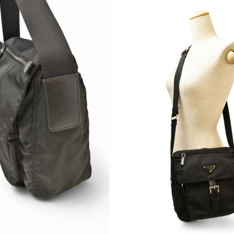Buckle Messenger Bag Tessuto Small