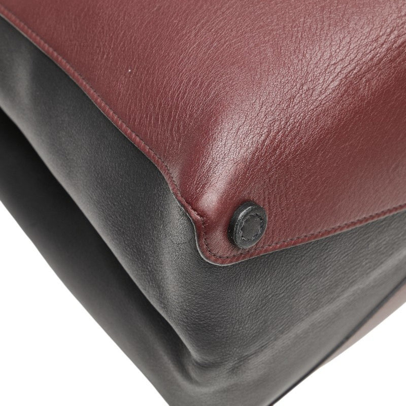 Half Flap Double Turn Lock Satchel Lux