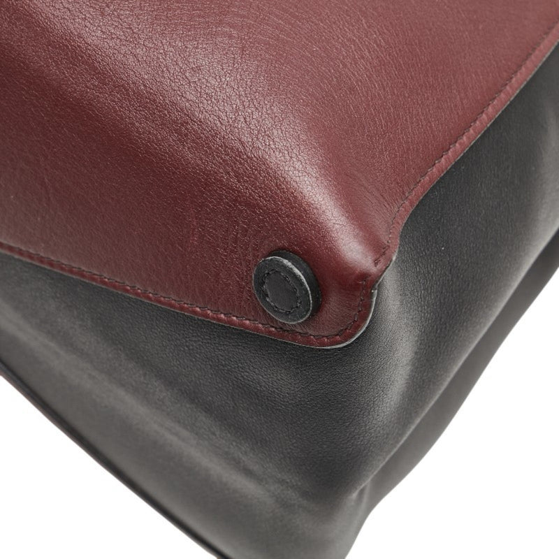 Half Flap Double Turn Lock Satchel Lux