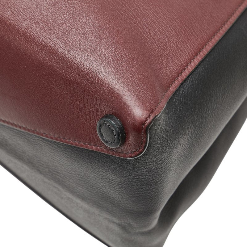 Half Flap Double Turn Lock Satchel Lux