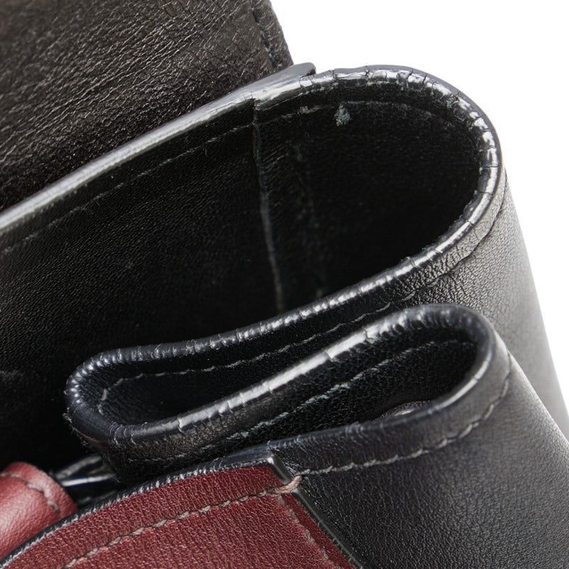 Half Flap Double Turn Lock Satchel Lux