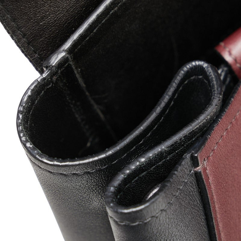 Half Flap Double Turn Lock Satchel Lux