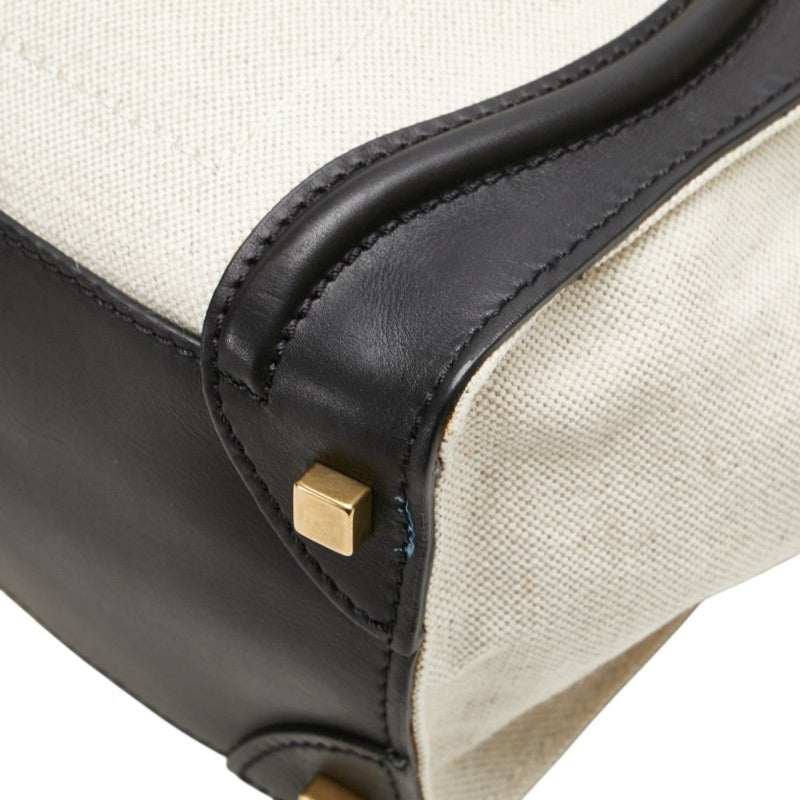 Luggage Bag Canvas And Leather Micro